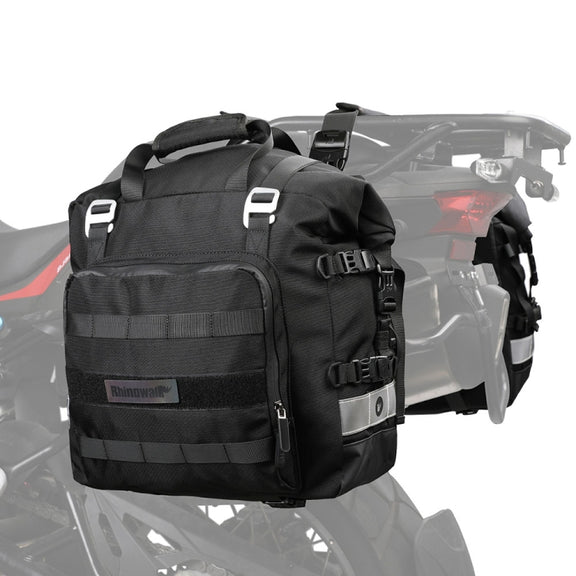 Rhinowalk MT2040 20L Large Capacity Water-resistant Quick Release Motorcycle Side Bag(Black)
