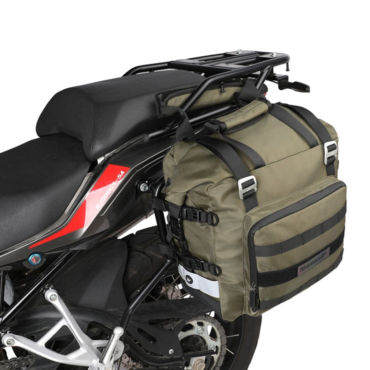 Rhinowalk MT2040 20L Large Capacity Water-resistant Quick Release Motorcycle Side Bag(Green)