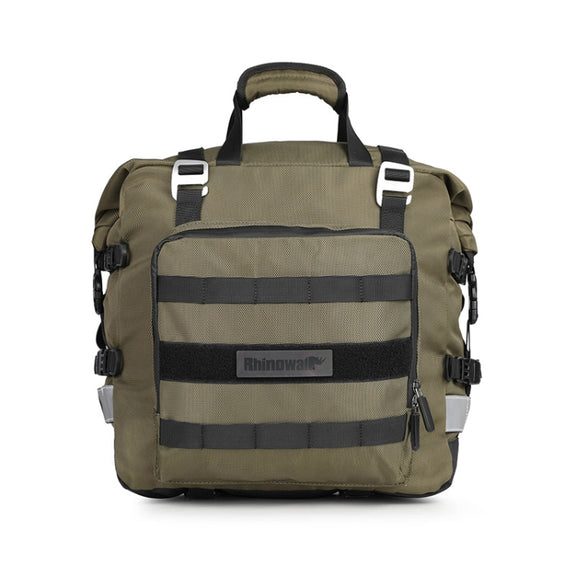 Rhinowalk MT2040 20L Large Capacity Water-resistant Quick Release Motorcycle Side Bag(Green)