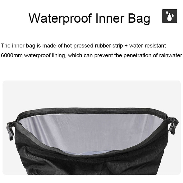 Rhinowalk MT2040 20L Large Capacity Water-resistant Quick Release Motorcycle Side Bag(Green)