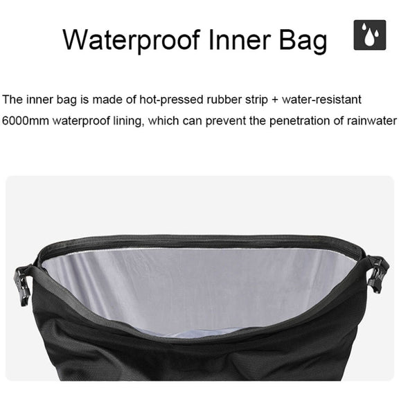 Rhinowalk MT2040 20L Large Capacity Water-resistant Quick Release Motorcycle Side Bag(Green)