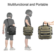Rhinowalk MT2040 20L Large Capacity Water-resistant Quick Release Motorcycle Side Bag(Green)