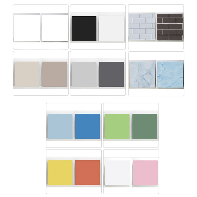 40x40CM Double-sided Photography Background Board Food Photo Props(White)