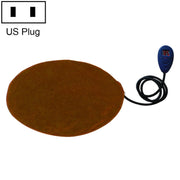 30x30cm Coffee 12V Low Voltage Multifunctional Warm Pet Heating Pad Pet Electric Blanket(US Plug)