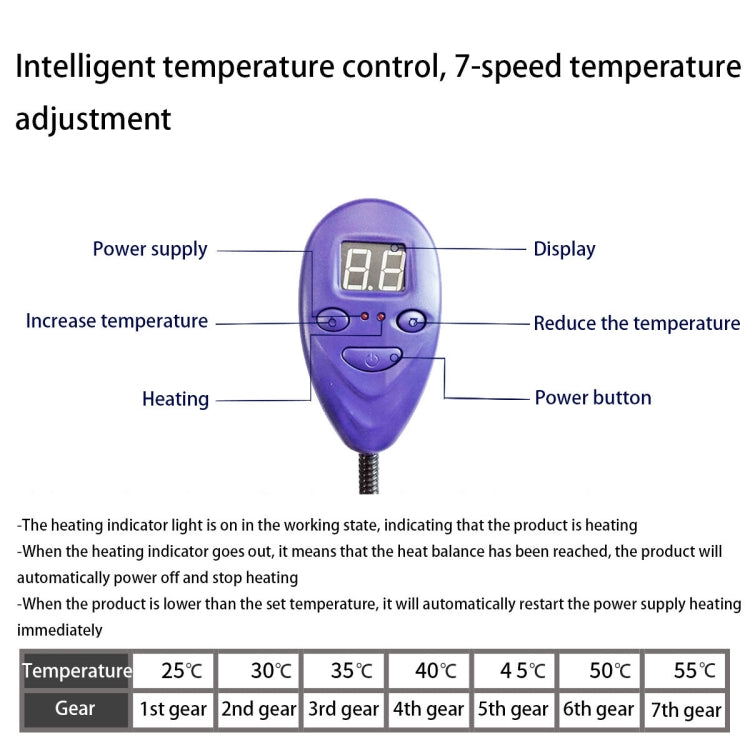 30x30cm Coffee 12V Low Voltage Multifunctional Warm Pet Heating Pad Pet Electric Blanket(EU Plug)