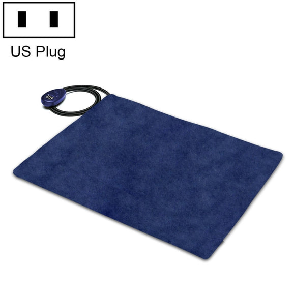 40x30cm Blue 12V Low Voltage Multifunctional Warm Pet Heating Pad Pet Electric Blanket(US Plug)