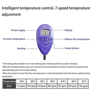 65x40cm Blue 12V Low Voltage Multifunctional Warm Pet Heating Pad Pet Electric Blanket(US Plug)