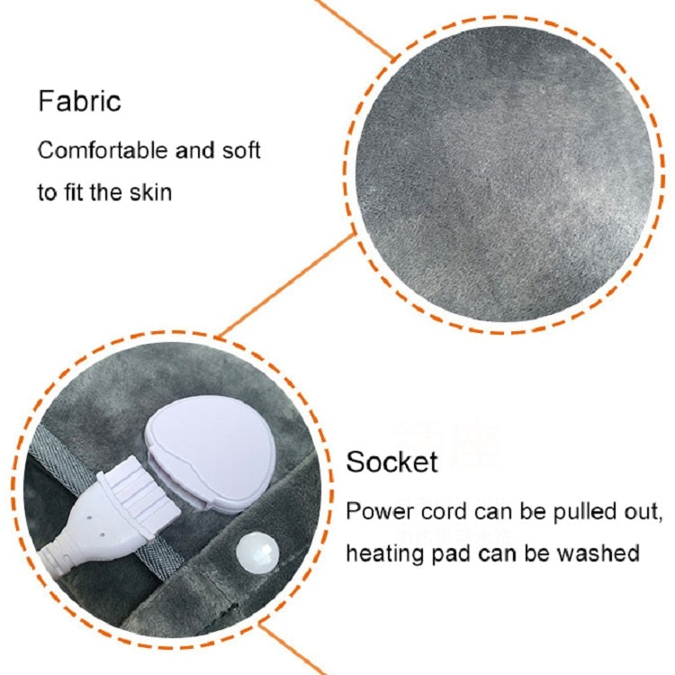 Plug-in High-top Electric Foot Warmer Heated Foot Warmer Boots US Plug 120V(Brown)
