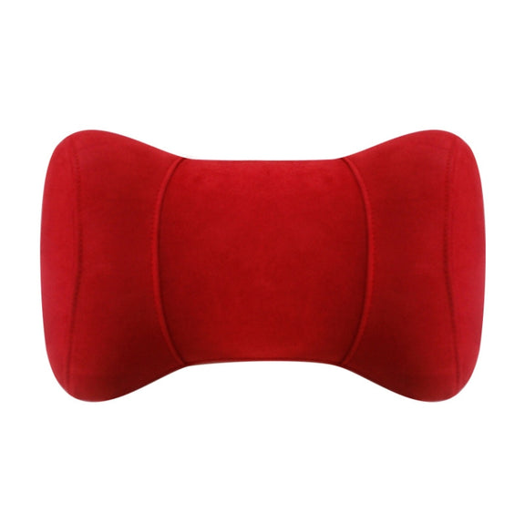Car Memory Cotton Headrest Protective Cervical Spine Seat Sleeping Pillow(Red)