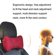 Car Memory Cotton Headrest Protective Cervical Spine Seat Sleeping Pillow(Gray)