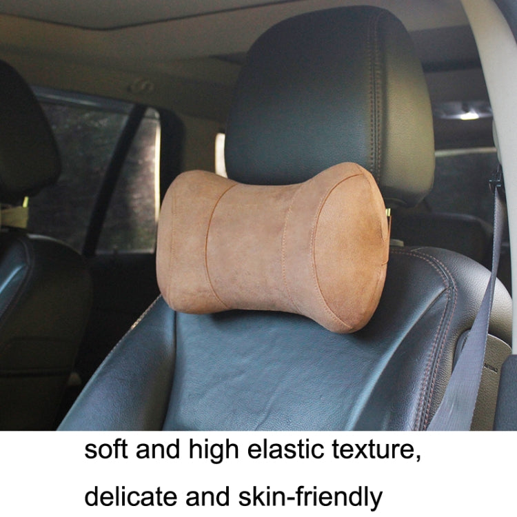 Car Memory Cotton Headrest Protective Cervical Spine Seat Sleeping Pillow(Gray)