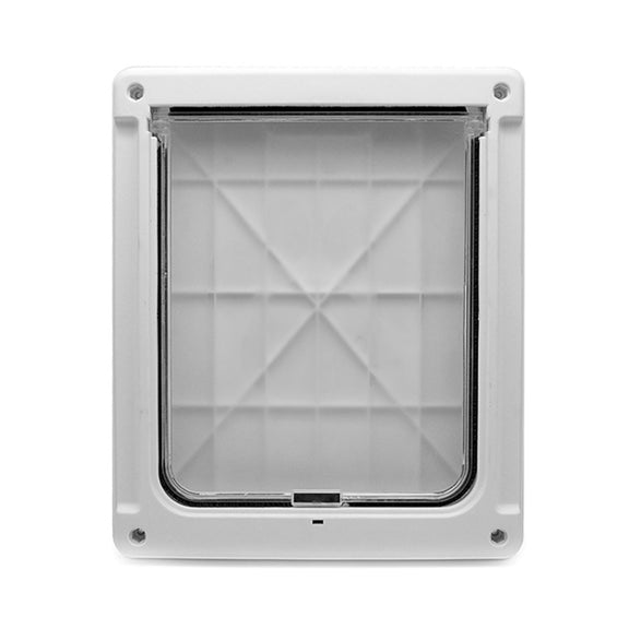 GM-01 Pet Door Pet Supplies ABS Dog and Cat Door Hole(White)