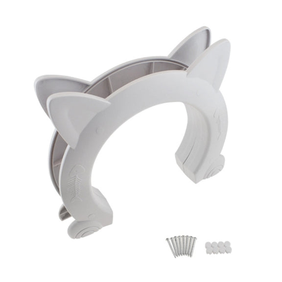 MM01 Can Control the Direction of Access Pet Door Flap Cat Door(White)