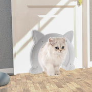MM01 Can Control the Direction of Access Pet Door Flap Cat Door(White)