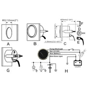 PMM2 DN52mm 12/24V 0-190Ohm Marine Balance Table Lift Table(WG)
