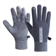1 Pair Velvet and Thick Cycling Windproof and Cold Warm Gloves, Style: Male Version (Grey) - Safety Gloves by PMC TechLife | Online Shopping South Africa | PMC TechLife | Buy Now Pay Later Mobicred