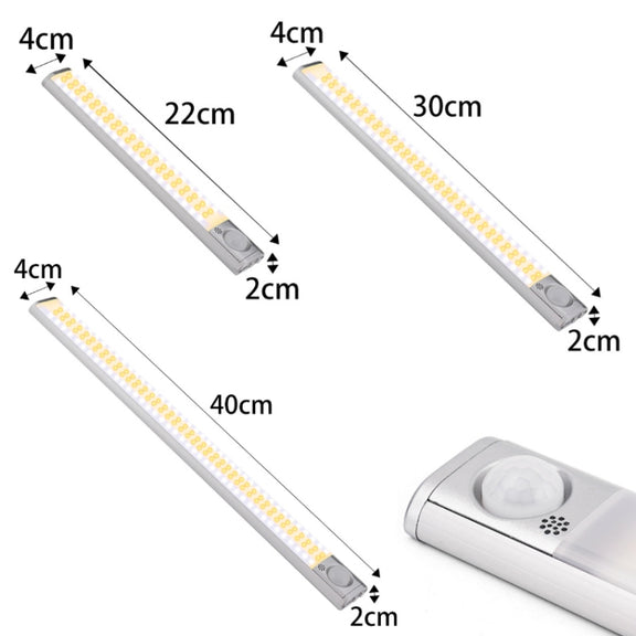 2.8W USB Charging Smart Human Body Sensing Wardrobe Lamp, Length: 40 cm