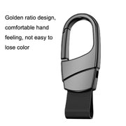 Metal Waist Hang Car Key Chain Simple Lock Pendant(Chrome)