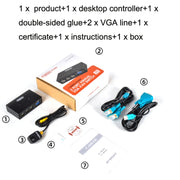 FJGEAR FJ-201UK 2 In 1 Out  KVM Switcher With Desktop Controller With Cable(Black)