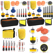 19 PCS / Set Car Beauty Cleaning Brush Details Brush Washing Glove Tool Set(Red Ring)