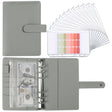 A6 Macaron Notebook PU Loose-leaf Cash Budget Handbook(Gray) - Notebooks by PMc TechLife | Online Shopping South Africa | PMc TechLife | Buy Now Pay Later Mobicred