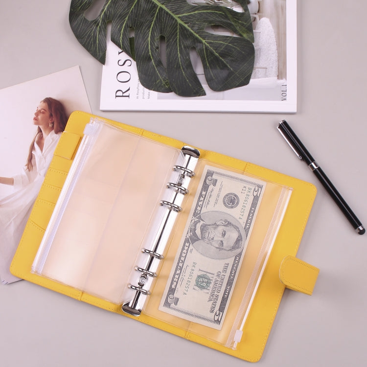 A6 Macaron Notebook PU Loose-leaf Cash Budget Handbook(Green)