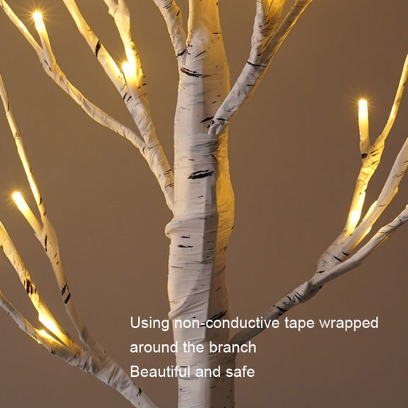SJ-SD001 LED Christmas Party Decoration Birch Tree Decorative Light, Style: Detachable Base