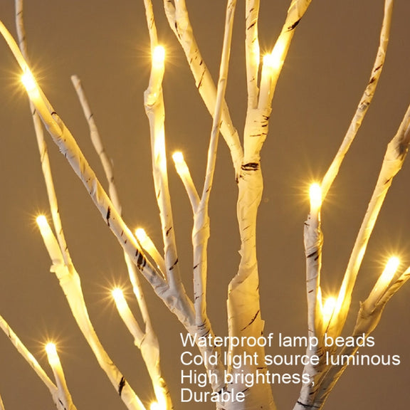 SJ-SD001 LED Christmas Party Decoration Birch Tree Decorative Light, Style: Detachable Base