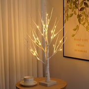 SJ-SD001 LED Christmas Party Decoration Birch Tree Decorative Light, Style: Detachable Base+Timing