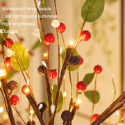 SJ-SD048 LED Home Decoration Light Christmas Lighted Tree, Style: Detachable Base Red Fruit