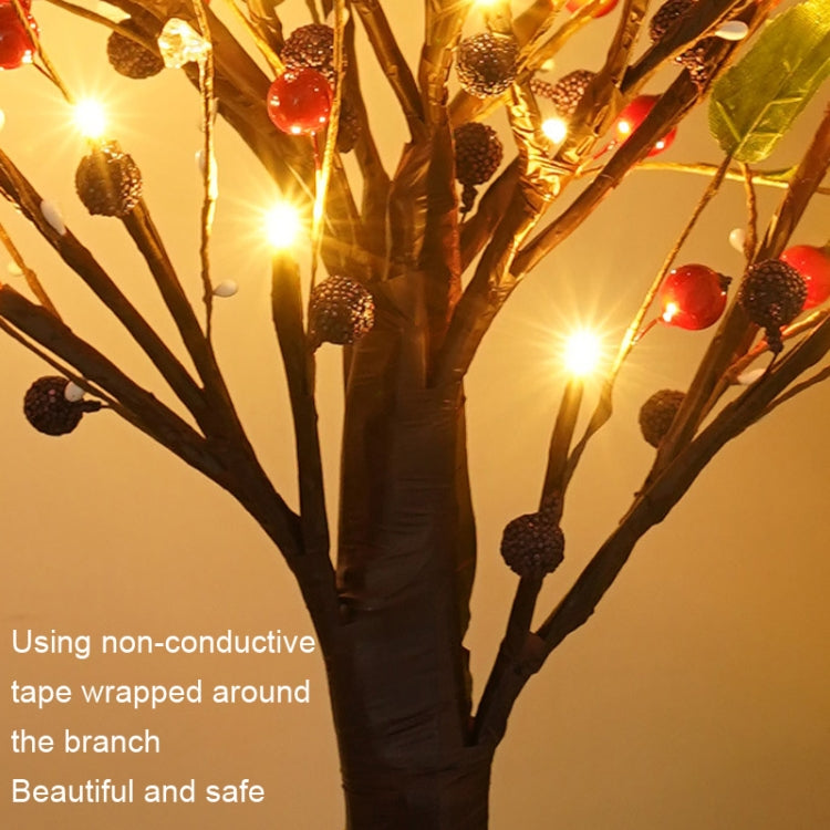 SJ-SD048 LED Home Decoration Light Christmas Lighted Tree, Style: Detachable Base Red Fruit