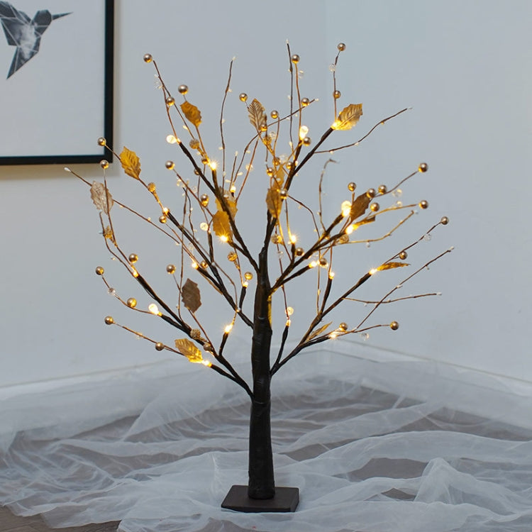 SJ-SD048 LED Home Decoration Light Christmas Lighted Tree, Style: Detachable Base Gold Fruit