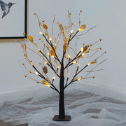 SJ-SD048 LED Home Decoration Light Christmas Lighted Tree, Style: Detachable Base Gold Fruit