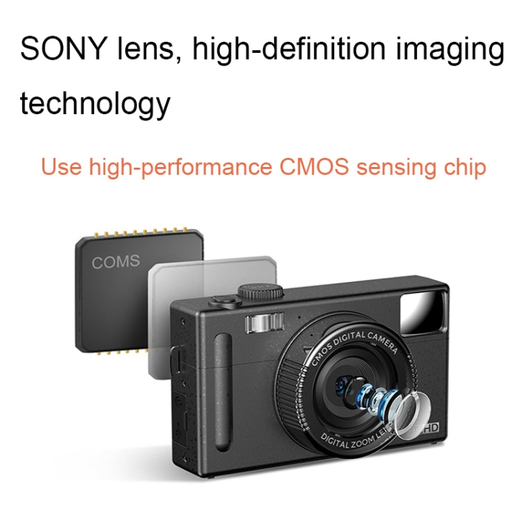 R1 48 Million HD Pixels 3.0 Inch IPS Screen Children Digital Camera, Spec: Pink+Card Reader