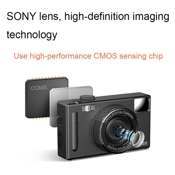 R1 48 Million HD Pixels 3.0 Inch IPS Screen Children Digital Camera, Spec: Pink+Card Reader