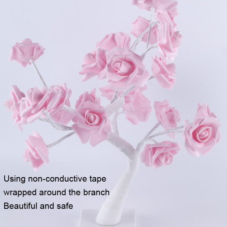 SJ-SD042 Rose Tree LED Christmas Party Decoration Light, Style: Detachable Base(Purple)