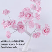 SJ-SD042 Rose Tree LED Christmas Party Decoration Light, Style: Detachable Base(Purple)
