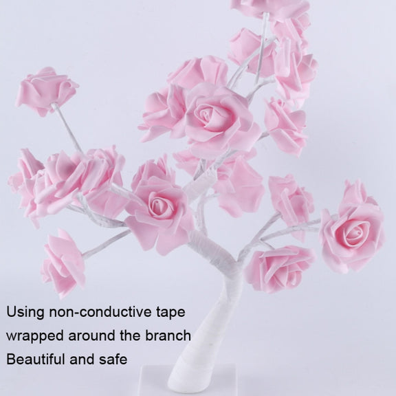 SJ-SD042 Rose Tree LED Christmas Party Decoration Light, Style: Detachable Base(Purple)