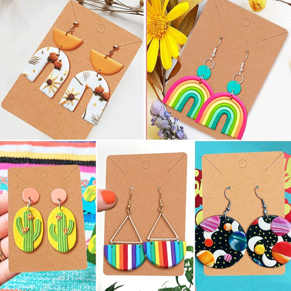 106-1 116 In 1 Clay Cutter Set DIY Clay Earring Mould Clay Earrings Making Tools(Orange)