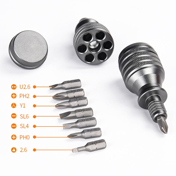 7 In 1 S2 Screwdriver Titanium Palm Aluminum Screwdriver