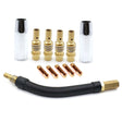 12 PCS / Set Welding Needle Point Vover Nozzle Kit Gas Shielded Welding Conductive Nozzle - Soldering Iron Tip by PMC TechLife | Online Shopping South Africa | PMC TechLife | Buy Now Pay Later Mobicred