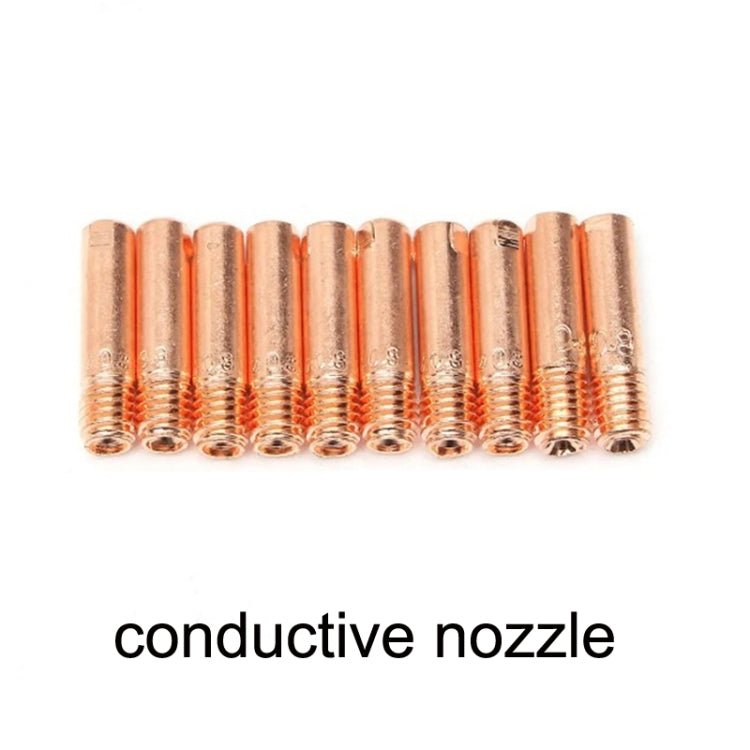 12 PCS / Set Welding Needle Point Vover Nozzle Kit Gas Shielded Welding Conductive Nozzle