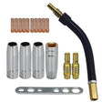 18 PCS / Set Welding Needle Point Vover Nozzle Kit Gas Shielded Welding Conductive Nozzle - Soldering Iron Tip by PMC TechLife | Online Shopping South Africa | PMC TechLife | Buy Now Pay Later Mobicred