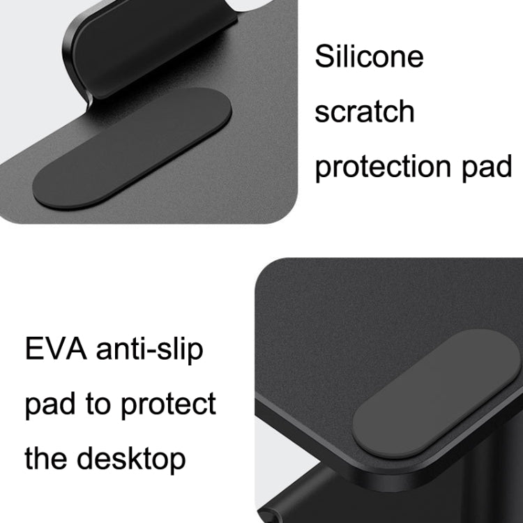 SSKY P20 Portable Aluminum Alloy Lifting And Raising Laptop Support(Black)