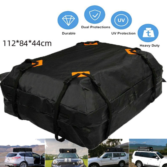 600D Oxford Cloth Car Roof Water-resistant Luggage Storage Bag, Style: Roof Pack