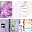 A6 Leather Loose-leaf Budget Book Handbook Notepad(Purple) - Notebooks by PMC TechLife | Online Shopping South Africa | PMC TechLife