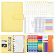 A6 Macaron PU Leather Loose-leaf Notebook Cash Budget Handbook(Yellow) - Notebooks by PMc TechLife | Online Shopping South Africa | PMc TechLife | Buy Now Pay Later Mobicred