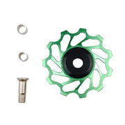 BIKERSAY Bicycle Rear Derailleur Bearing Guide Wheel Accessories, Color: SDL-11 Green