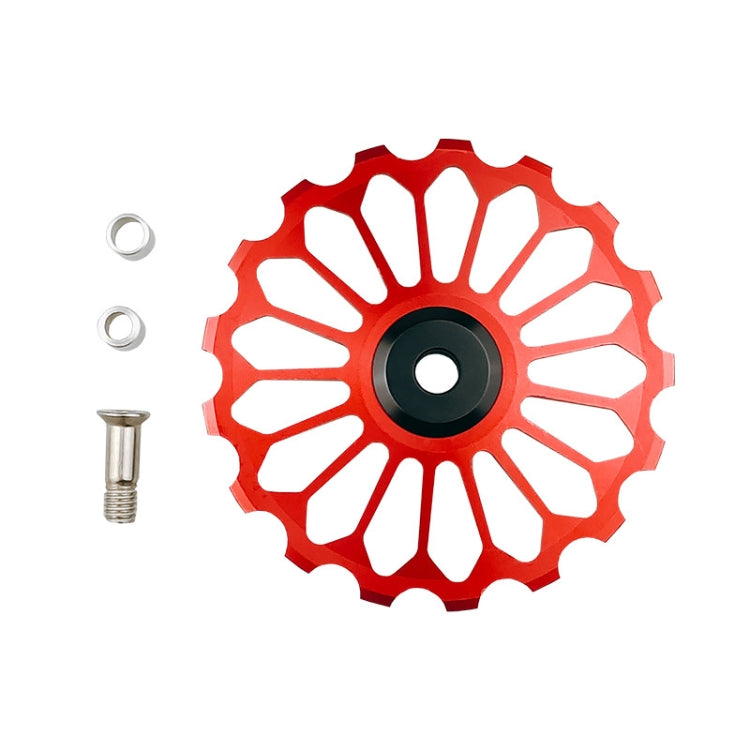 BIKERSAY Bicycle Rear Derailleur Bearing Guide Wheel Accessories, Color: SDL-17 Red