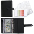 A5 Macaron Notebook PU Loose-leaf Cash Budget Handbook(Black) - Notebooks by PMC TechLife | Online Shopping South Africa | PMC TechLife | Buy Now Pay Later Mobicred